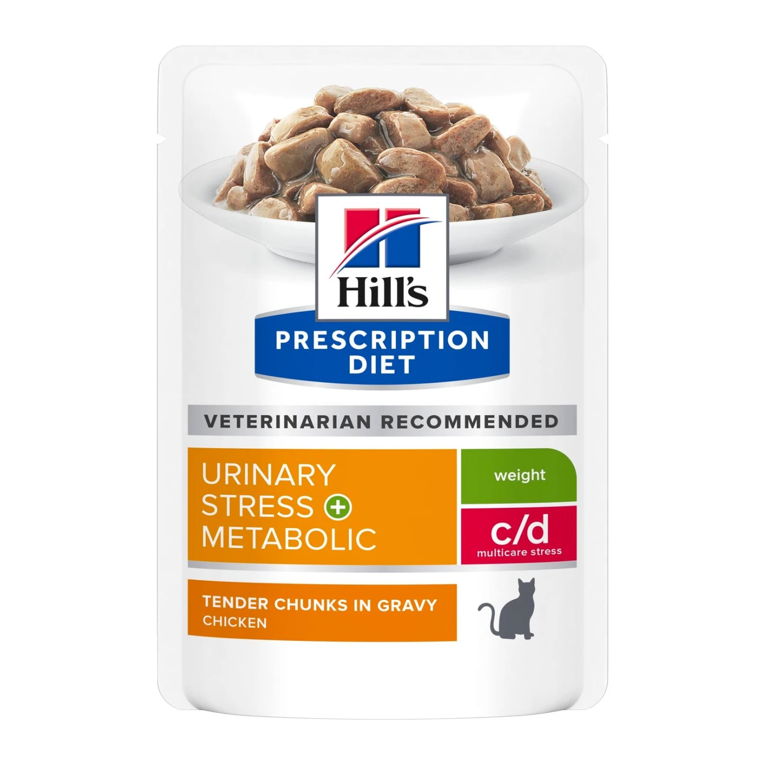 Hill's Prescription Diet Feline C/d Multicare Stress Urinary + Metabolic Weight85g X 12 1 Hill's Prescription Diet Feline C/d Multicare Stress Urinary + Metabolic Weight85g X 12
