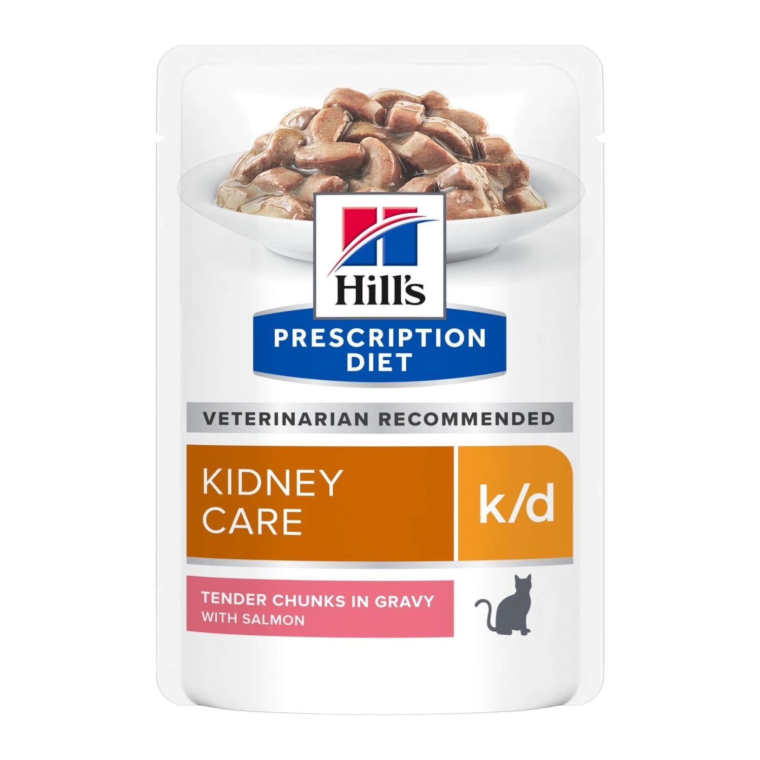 Hill's Prescription Diet Feline K/d Kidney Care Salmon Wet Cat Food Pouches 12 X 85g 2 Hill's Prescription Diet Feline K/d Kidney Care Salmon Wet Cat Food Pouches 12 X 85g - Image 2