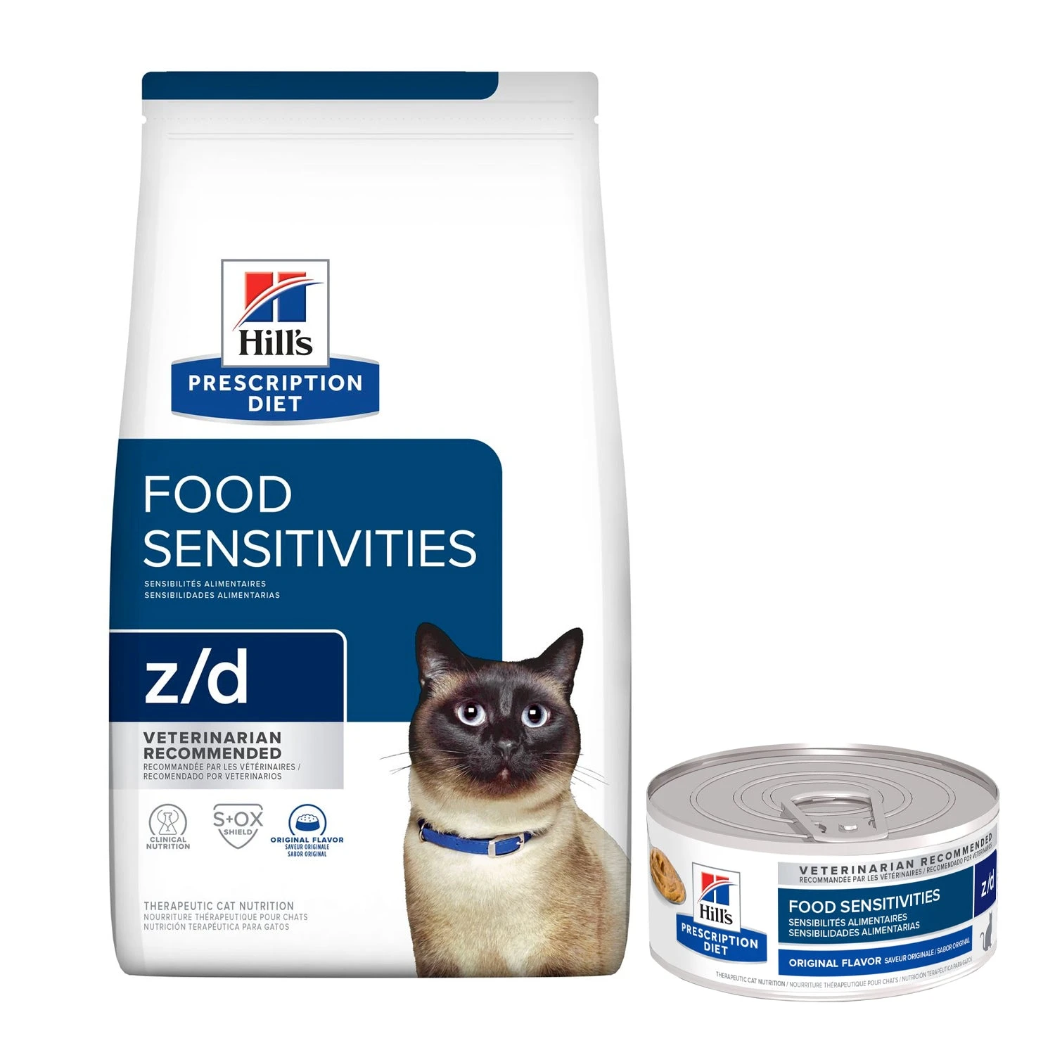 Hill's Prescription Diet Feline Z/d Skin/Food Sensitivities 1 Hill's Prescription Diet Feline Z/d Skin/Food Sensitivities