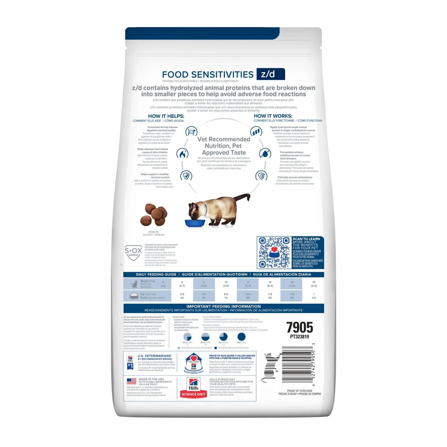 Hill's Prescription Diet Feline Z/d Skin/Food Sensitivities 7 Hill's Prescription Diet Feline Z/d Skin/Food Sensitivities - Image 7