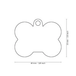 My Family Hush Tag Bone Pet ID Tag 9 My Family Hush Tag Bone Pet ID Tag -Vetn Pet Direct Store hush tag bone sizing