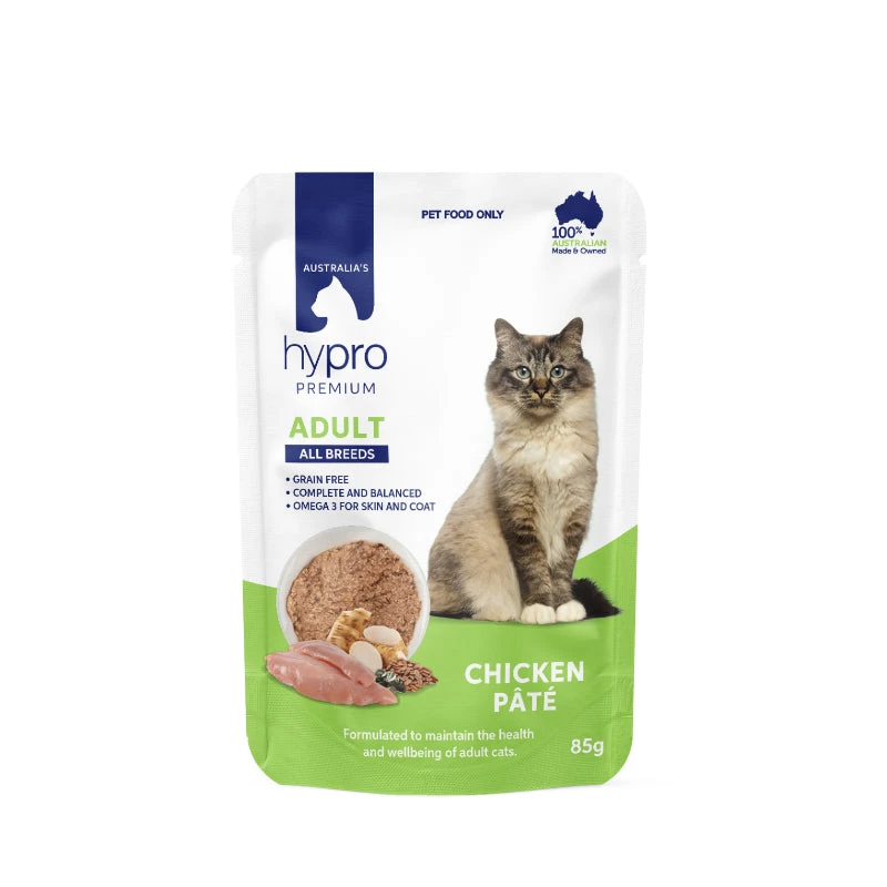 Hypro Premium Grain Free Chicken Paté For Adult Cats 85g X 12 2 Hypro Premium Grain Free Chicken Paté For Adult Cats 85g X 12 - Image 2