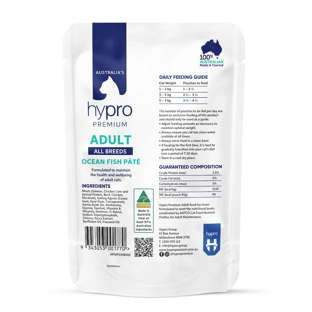 Hypro Premium Grain Free Ocean Fish Paté For Adult Cats 85g X 12 3 Hypro Premium Grain Free Ocean Fish Paté For Adult Cats 85g X 12 - Image 3