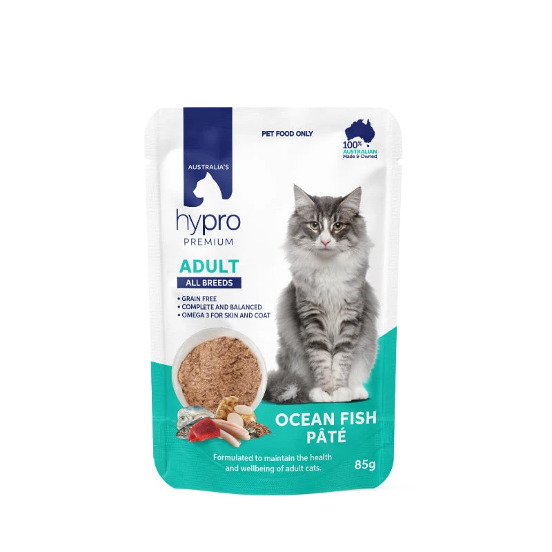 Hypro Premium Grain Free Ocean Fish Paté For Adult Cats 85g X 12 2 Hypro Premium Grain Free Ocean Fish Paté For Adult Cats 85g X 12 - Image 2