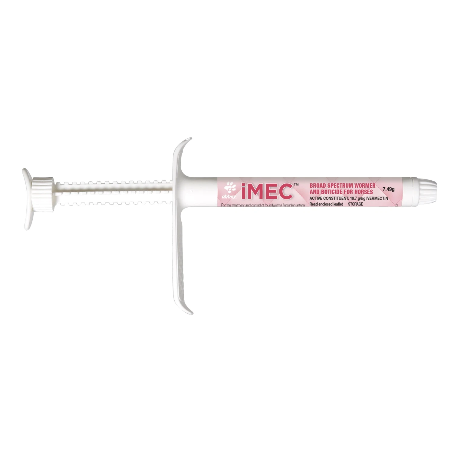Abbey IMEC Broad Spectrum Wormer And Boticide For Horses 7.49g 2 Abbey IMEC Broad Spectrum Wormer And Boticide For Horses 7.49g - Image 2