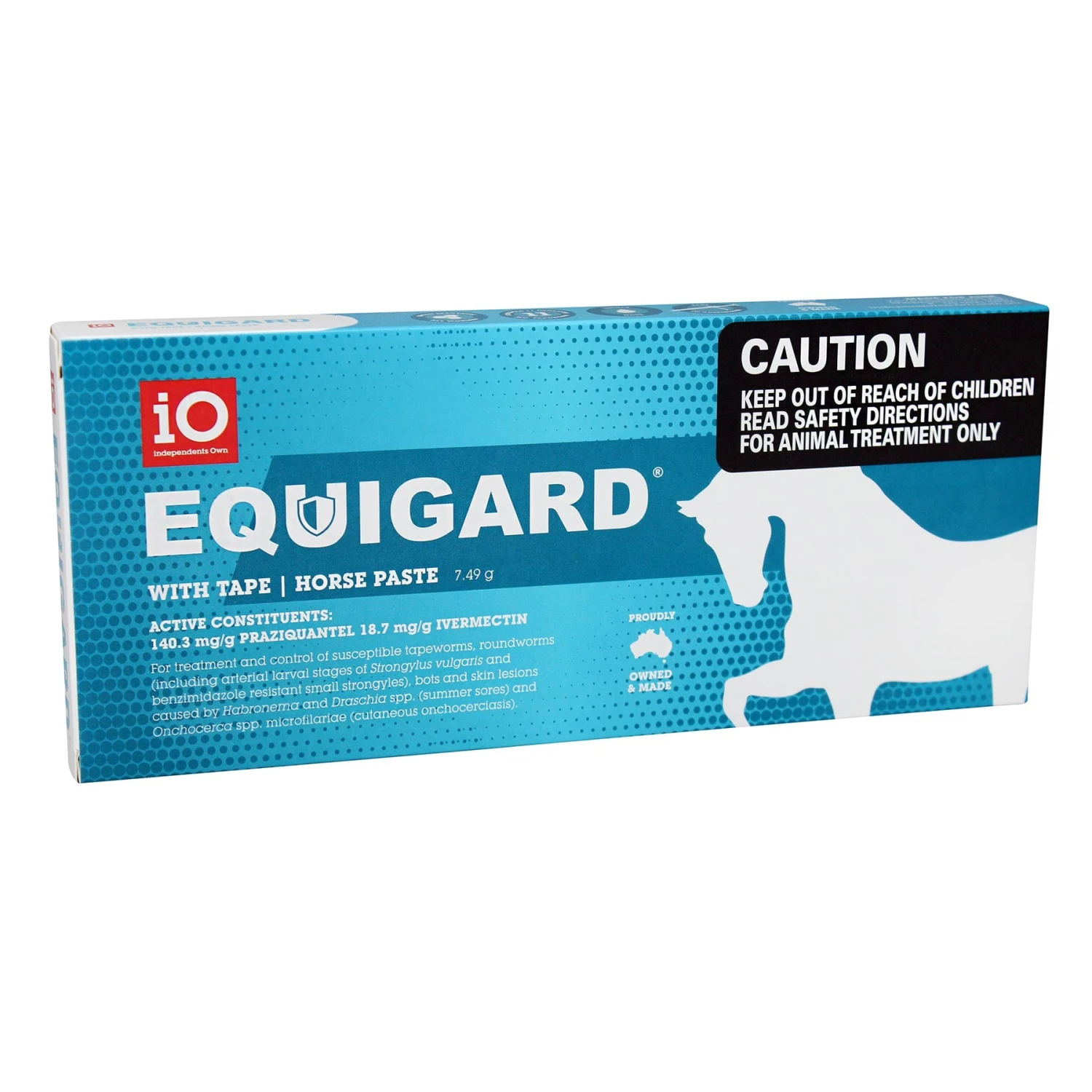 IO Equigard Blue With Tape Horse Worming Paste 7.49g 2 IO Equigard Blue With Tape Horse Worming Paste 7.49g - Image 2