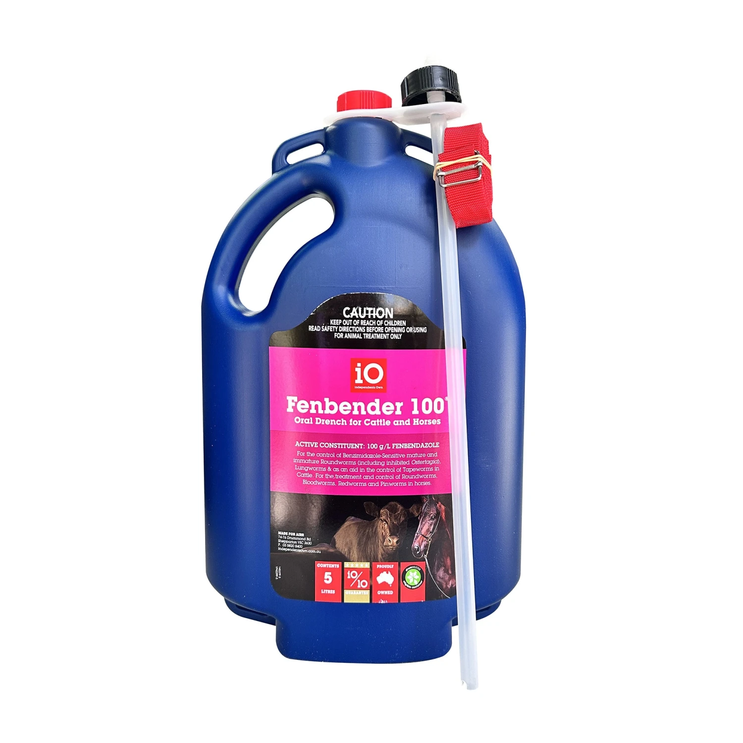IO Fenbender 100 Worming Drench For Horses & Cattle 2 IO Fenbender 100 Worming Drench For Horses & Cattle - Image 2