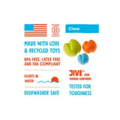 West Paw Zogoflex Jive Ball For Tough Chewers 8 West Paw Zogoflex Jive Ball For Tough Chewers -Vetn Pet Direct Store jive media 02