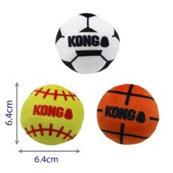 KONG Cat Sports Balls 2 Pack - Assorted -Vetn Pet Direct Store kong cat sports balls 4