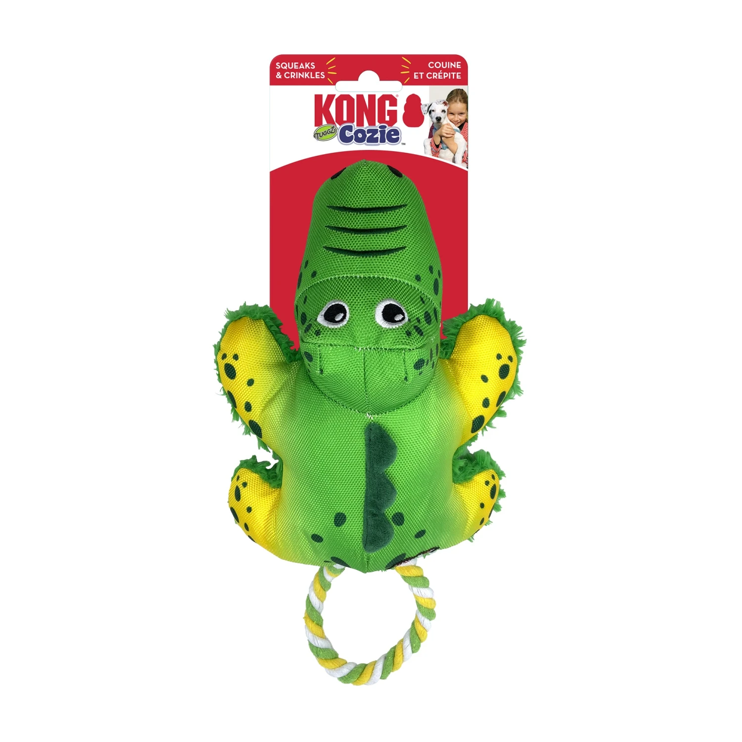 KONG Cozie Tuggz Alligator 1 KONG Cozie Tuggz Alligator