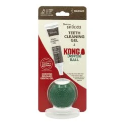 TropiClean Enticers Teeth Cleaning Gel + KONG Dental Ball
