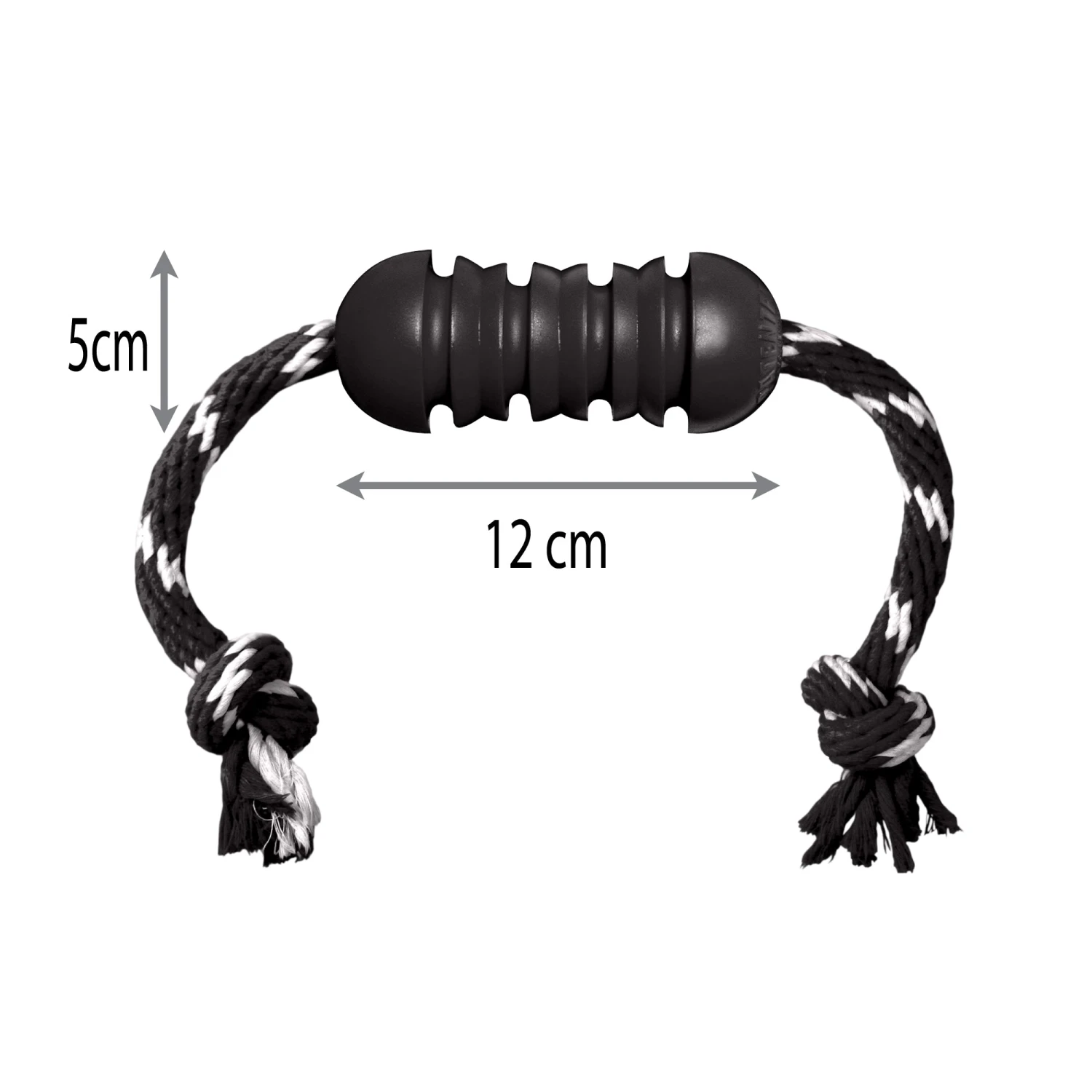 KONG Extreme Dental With Rope - Medium 3 KONG Extreme Dental With Rope - Medium - Image 3