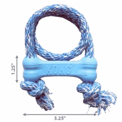 KONG Puppy Goodie Bone With Rope 9 KONG Puppy Goodie Bone With Rope -Vetn Pet Direct Store kong puppy bone rope dimensions