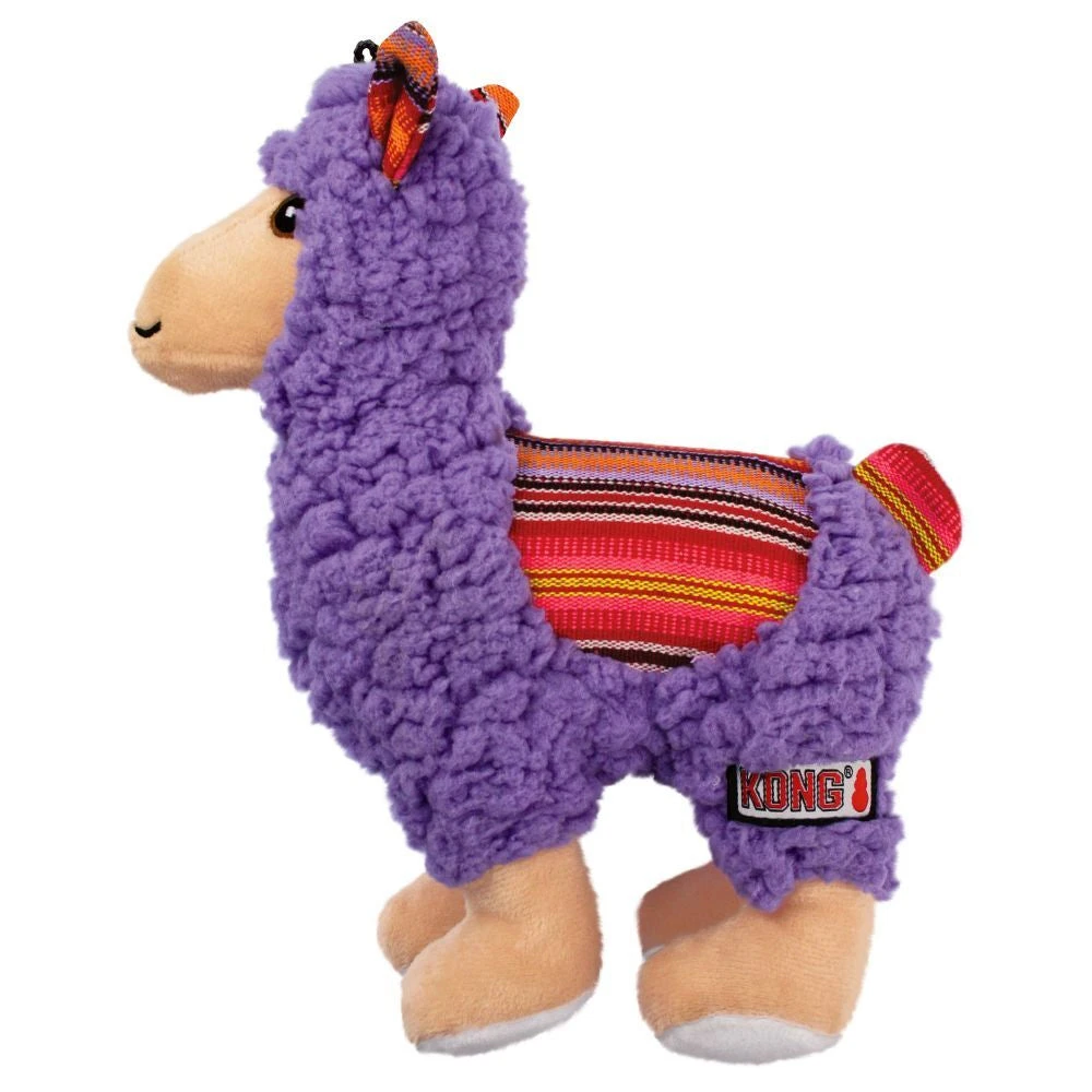 KONG Sherps Llama Plush Dog Toy 1 KONG Sherps Llama Plush Dog Toy