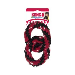 KONG Signature Rope Double Ring Tug Toy 5 KONG Signature Rope Double Ring Tug Toy -Vetn Pet Direct Store kong signature rope double ring tug 2