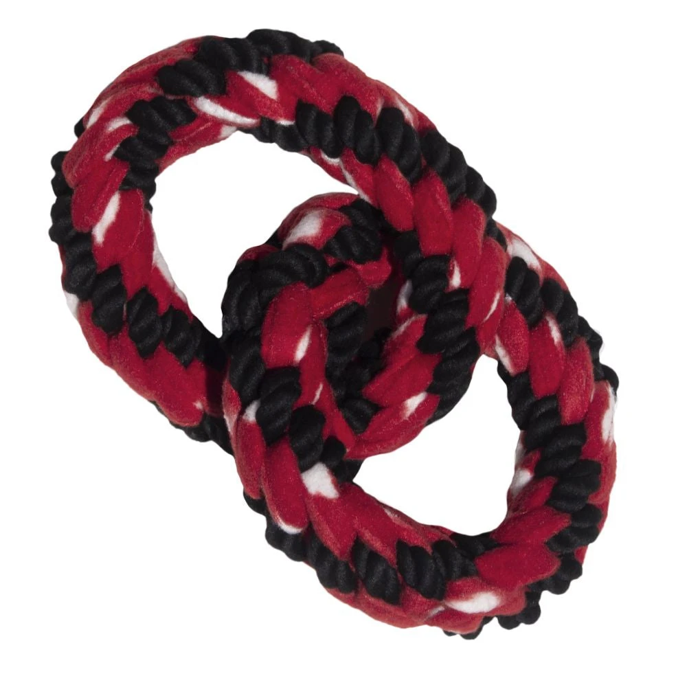 KONG Signature Rope Double Ring Tug Toy 1 KONG Signature Rope Double Ring Tug Toy