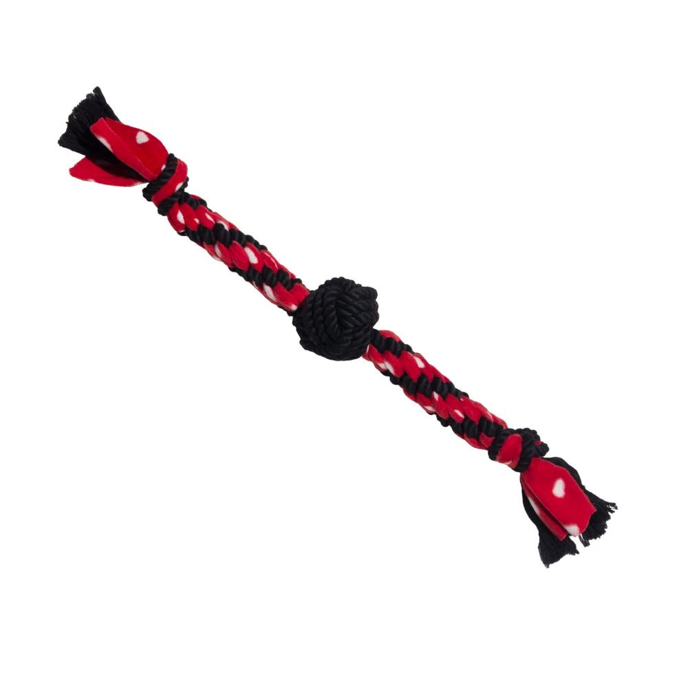 KONG Signature Rope Dual Knot With Ball Tug Toy 1 KONG Signature Rope Dual Knot With Ball Tug Toy