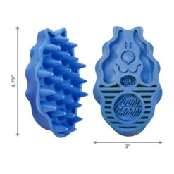 KONG ZoomGroom For Dogs -Vetn Pet Direct Store kong zoomgroom dog blue dimensions