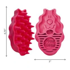 KONG ZoomGroom For Dogs -Vetn Pet Direct Store kong zoomgroom dog red dimensions