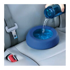 Kurgo Splash Free Wander Dog Water Bowl -Vetn Pet Direct Store kurgo splash free bowl on seat