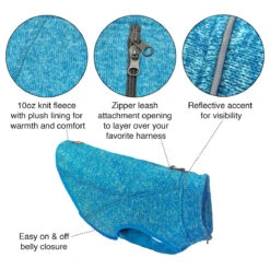 Kurgo Core Dog Sweater - Heather Blue -Vetn Pet Direct Store kurgo sweater love it