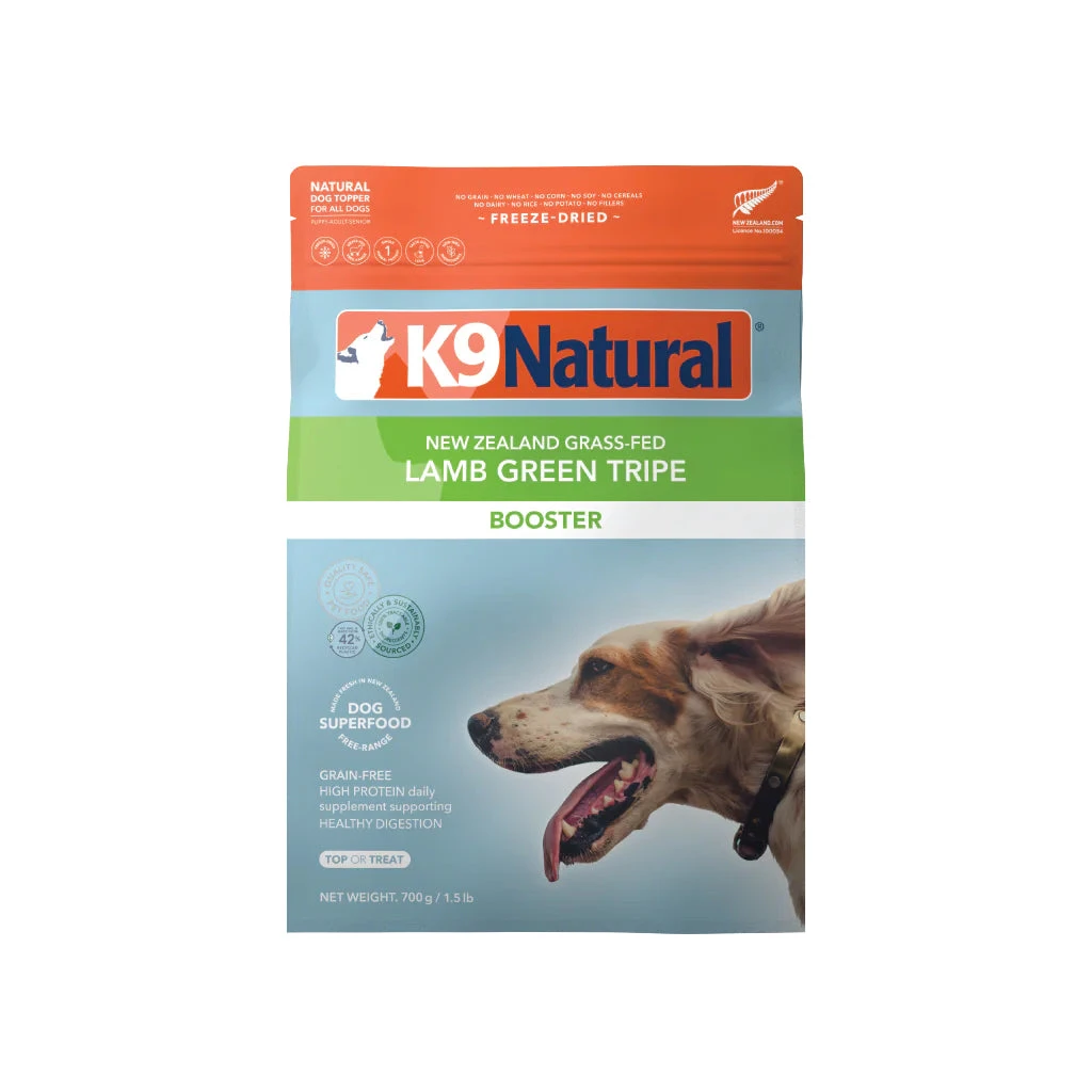K9 Naturals Lamb Green Tripe Freeze-Dried Booster 1 K9 Naturals Lamb Green Tripe Freeze-Dried Booster
