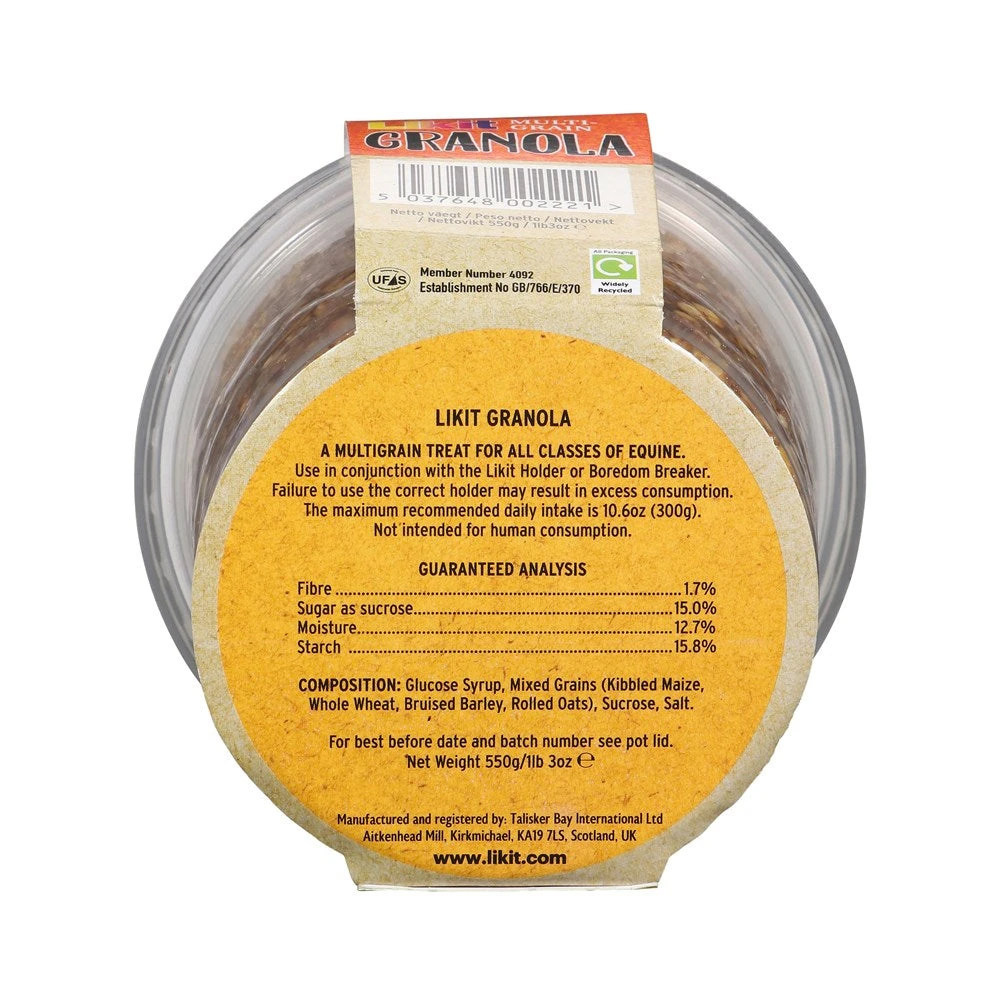 Likit Granola Horse Treat 550g 2 Likit Granola Horse Treat 550g - Image 2