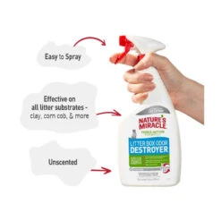 Nature's Miracle Cat Litter Box Odor Destroyer 709mL -Vetn Pet Direct Store litter box odor destroyer 4