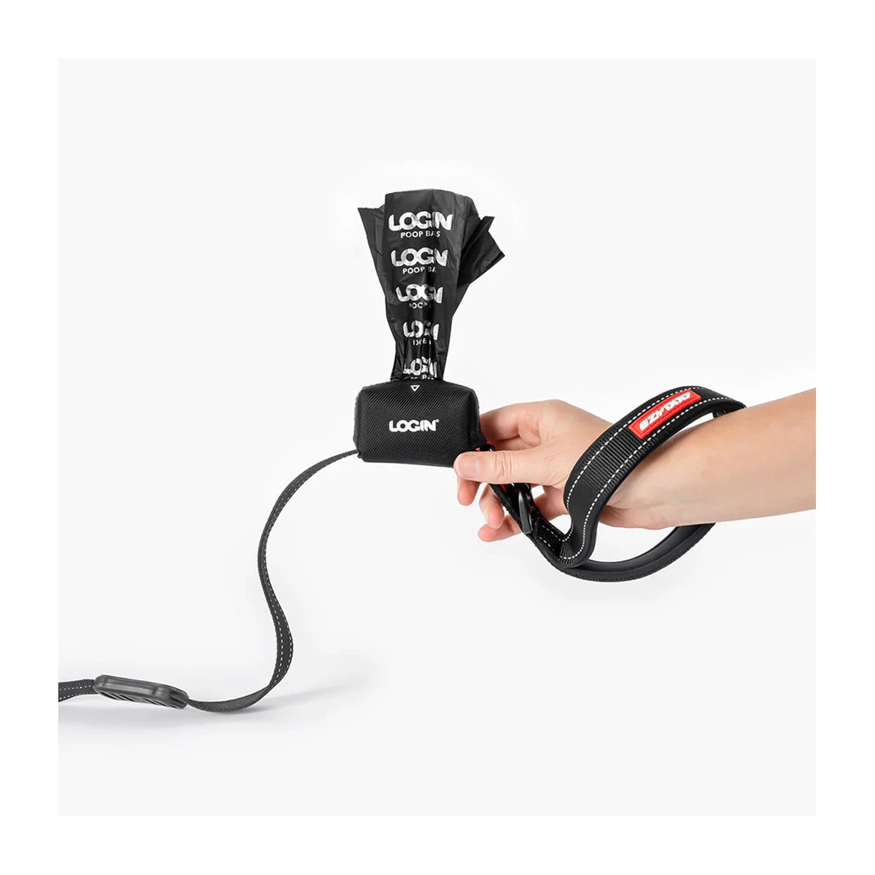 EzyDog LOGIN Textile Poop Bag Holder With Compostable Roll 5 EzyDog LOGIN Textile Poop Bag Holder With Compostable Roll - Image 5