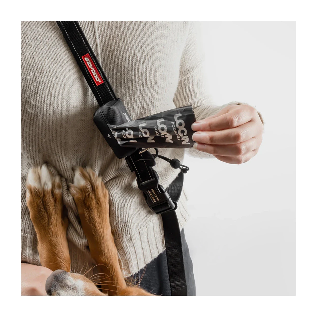 EzyDog LOGIN Textile Poop Bag Holder With Compostable Roll 6 EzyDog LOGIN Textile Poop Bag Holder With Compostable Roll - Image 6