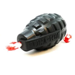 USA-K9 Magnum Grenade With Rope Chew, Tug & Treat Dispensing Toy 6 USA-K9 Magnum Grenade With Rope Chew, Tug & Treat Dispensing Toy -Vetn Pet Direct Store magnum grenade 02