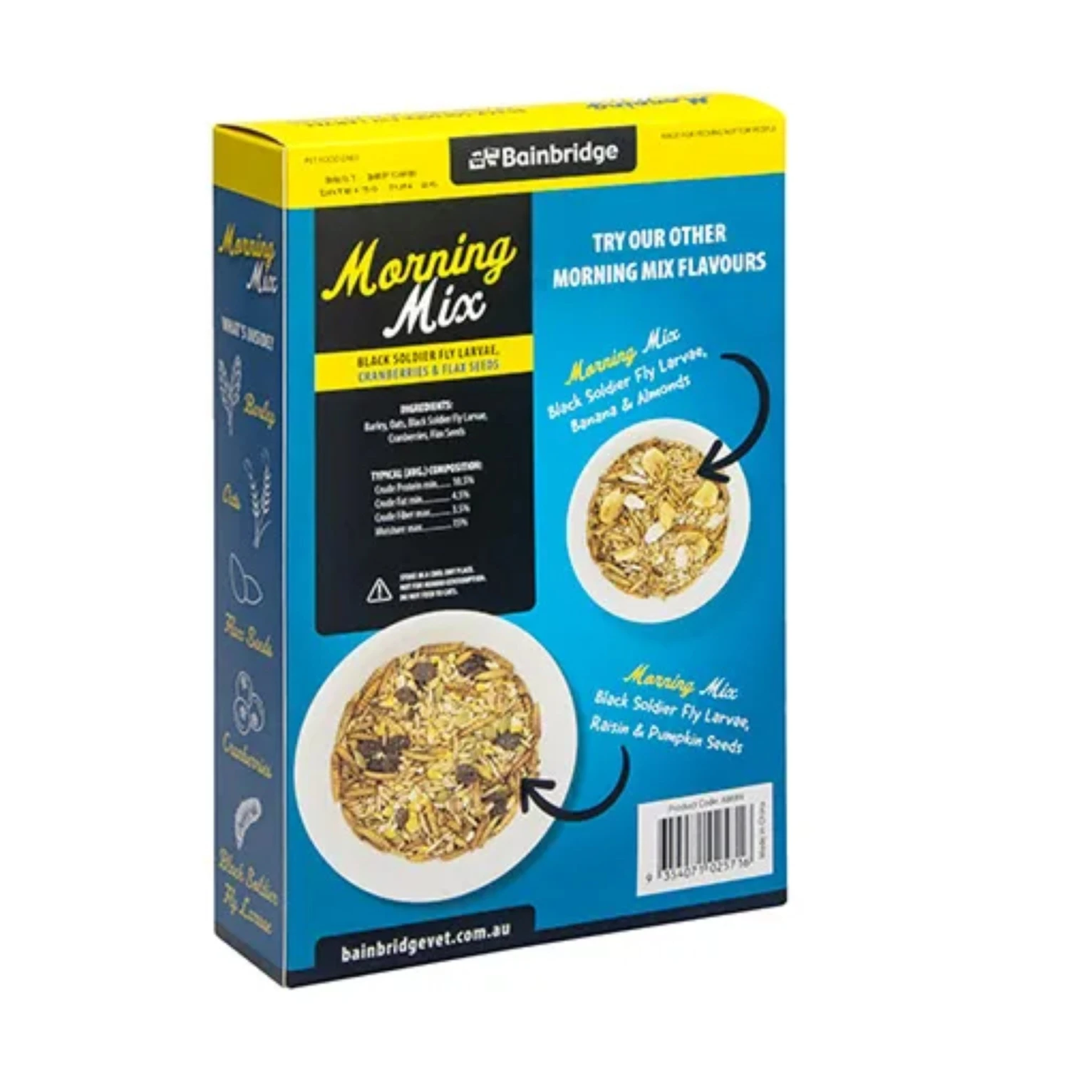 Morning Mix - Black Soldier Fly Larvae, Cranberries & Flax Seeds 680g 2 Morning Mix - Black Soldier Fly Larvae, Cranberries & Flax Seeds 680g - Image 2