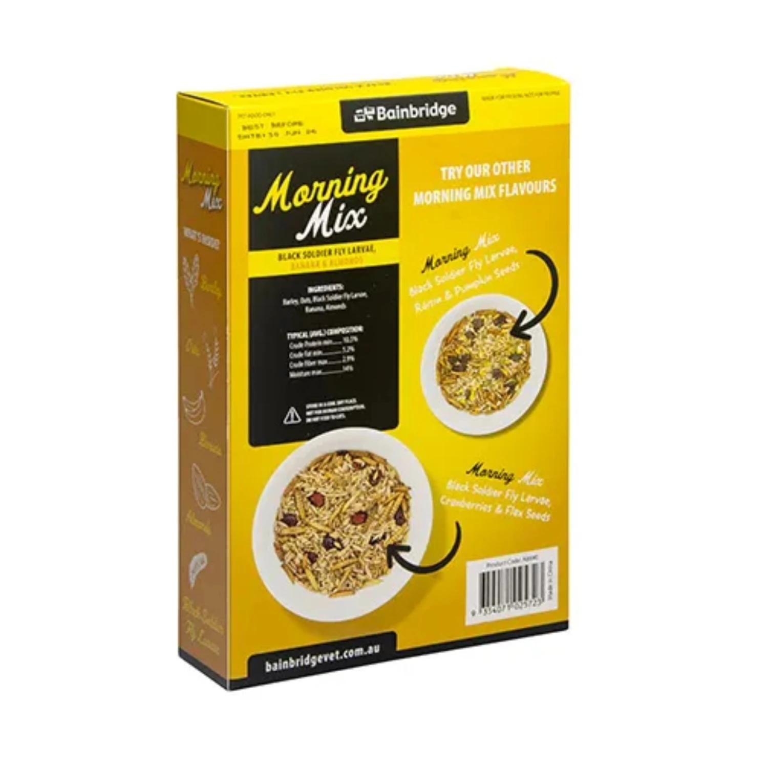 Morning Mix - Black Soldier Fly Larvae, Banana & Almonds 2 Morning Mix - Black Soldier Fly Larvae, Banana & Almonds - Image 2