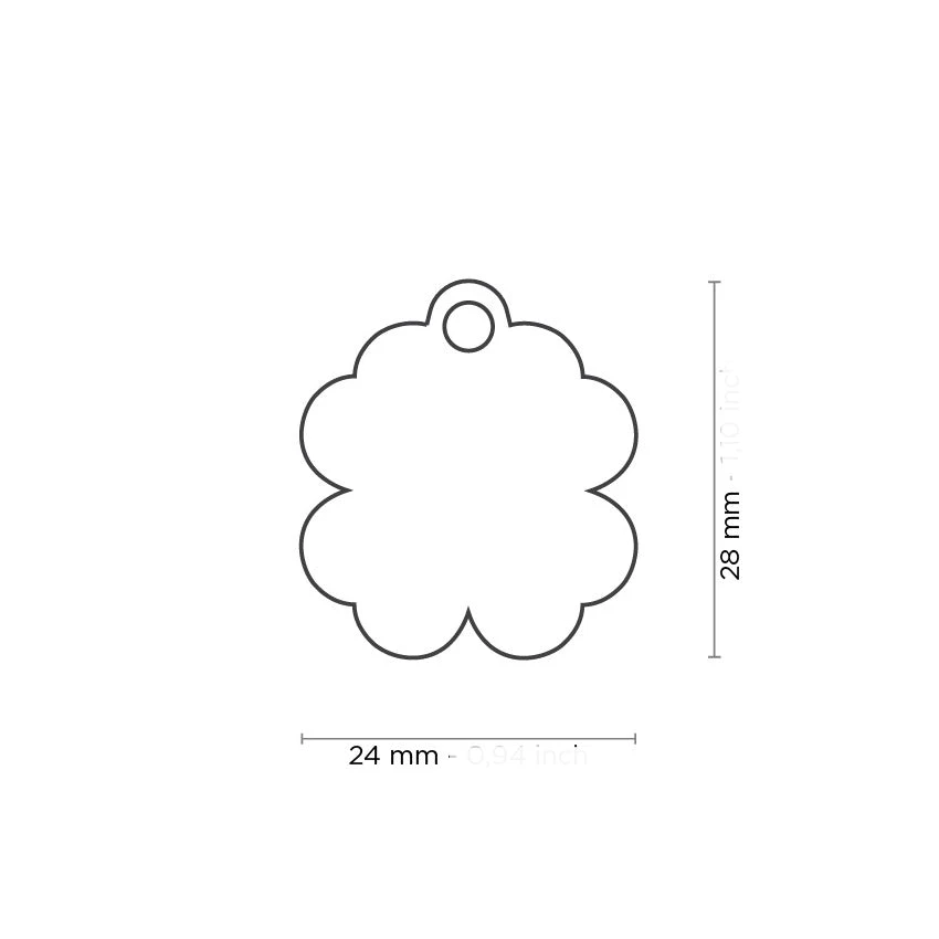 My Family Charm 4 Leaf Clover Pet ID Tag 2 My Family Charm 4 Leaf Clover Pet ID Tag - Image 2