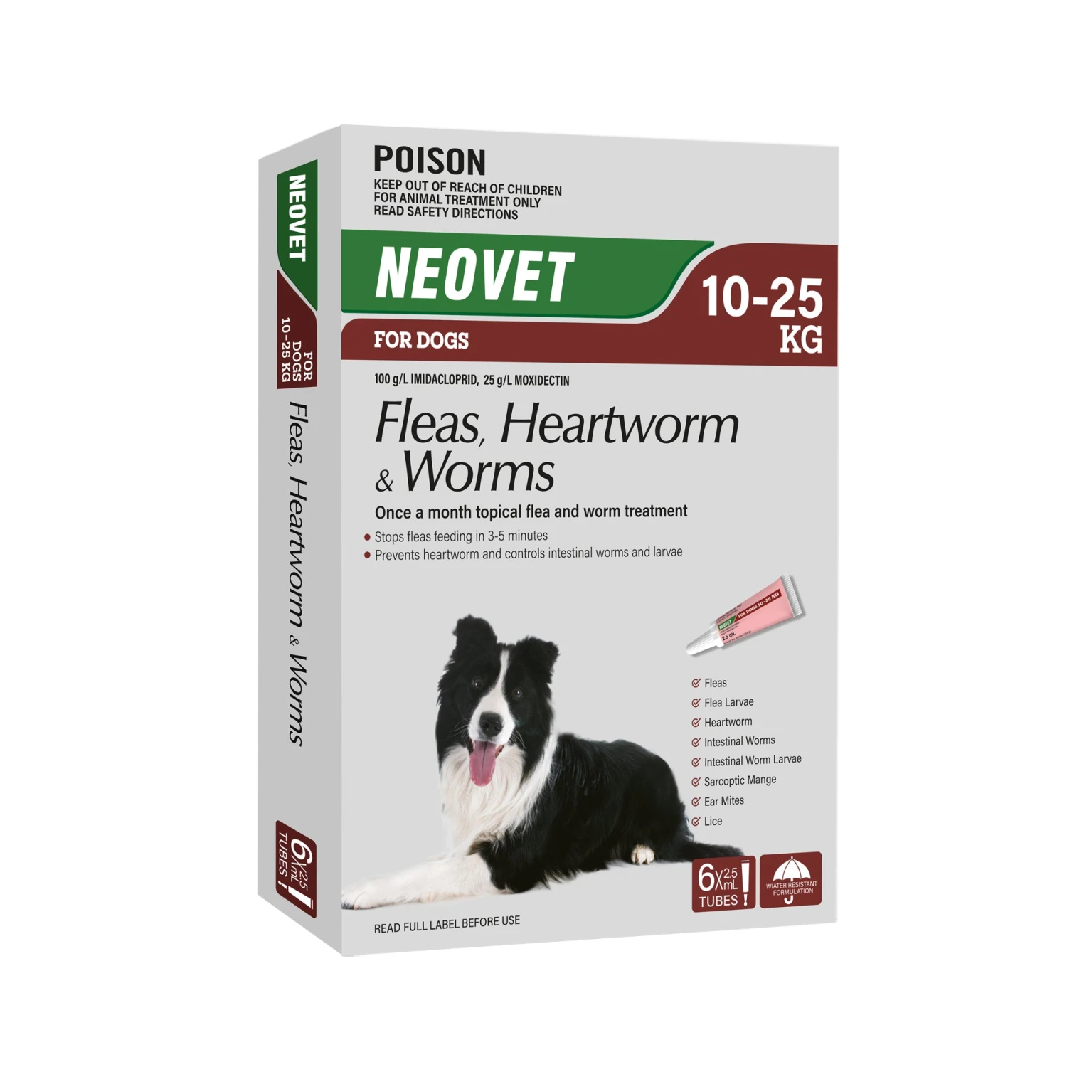 Neovet For Dogs (Fleas, Heartworm & Worms) 10-25kg 1 Neovet For Dogs (Fleas, Heartworm & Worms) 10-25kg