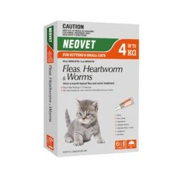 Neovet For Kittens & Small Cats (Fleas, Heartworm & Worms) Up To 4kg