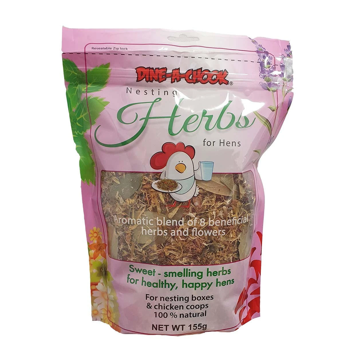 Dine-A-Chook Nesting Herbs For Hens 155g 1 Dine-A-Chook Nesting Herbs For Hens 155g