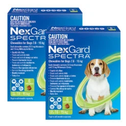 NexGard Spectra Chews For Medium Dogs 7.6-15kg - 12 Pack Value Bundle