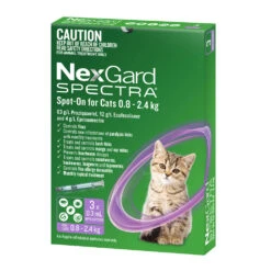 NexGard SPECTRA Spot-On For Small Cats 0.8 - 2.4kg