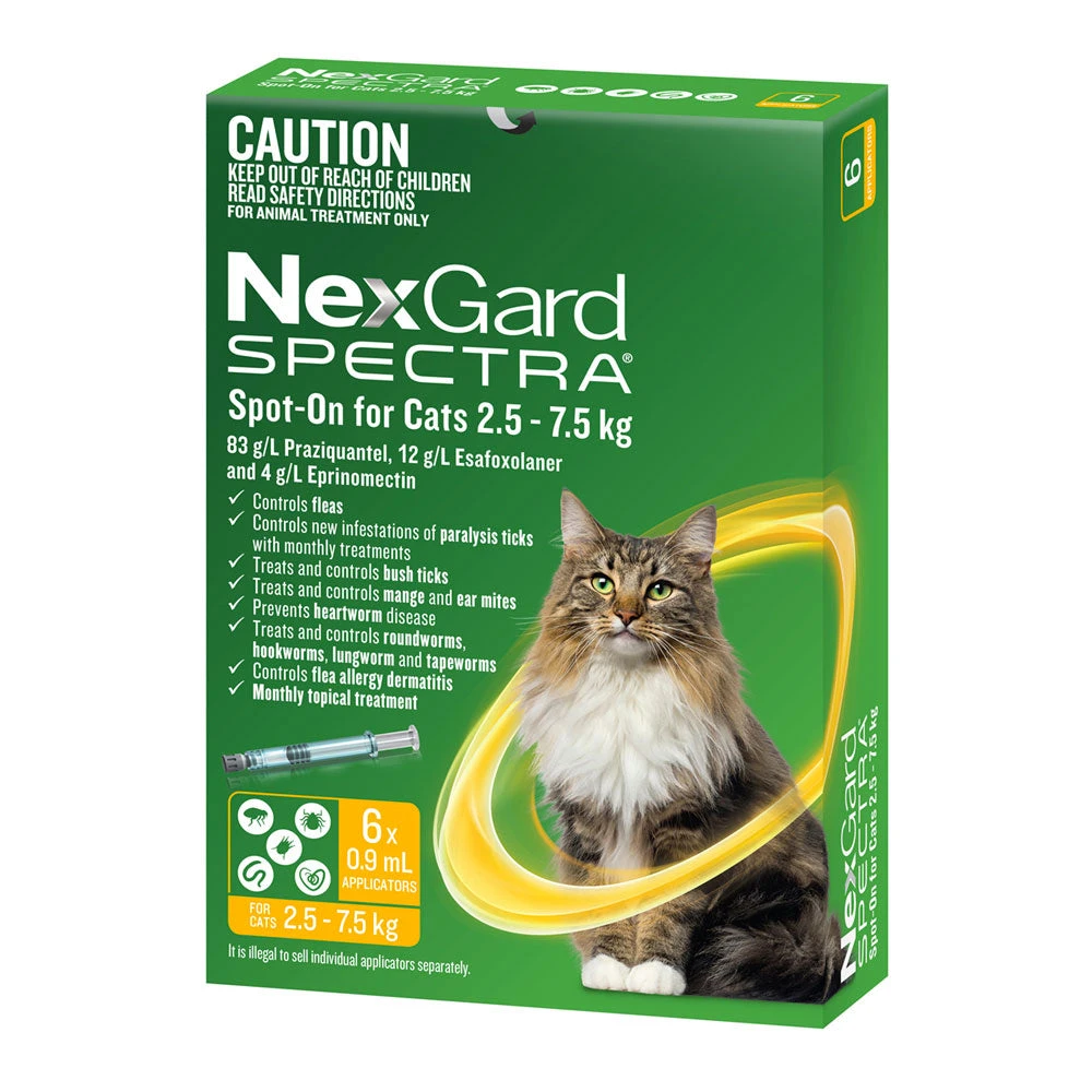 NexGard SPECTRA Spot-On For Large Cats 2.5 - 7.5kg 2 NexGard SPECTRA Spot-On For Large Cats 2.5 - 7.5kg - Image 2