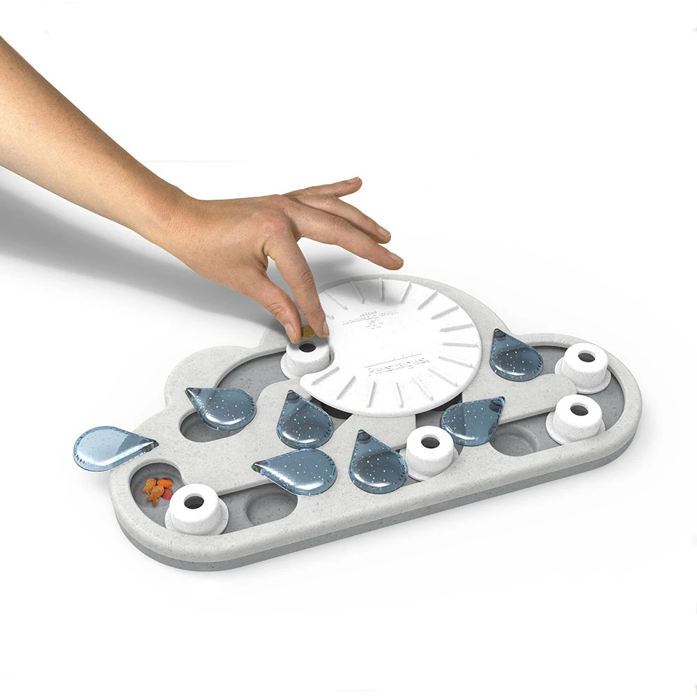 Nina Ottosson Puzzle & Play Rainy Day Treat Dispensing Cat Toy 3 Nina Ottosson Puzzle & Play Rainy Day Treat Dispensing Cat Toy - Image 3