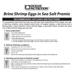 Ocean Nutrition Brine Shrimp Eggs In Sea-Salt Premix 50g -Vetn Pet Direct Store ocean nutrition brine shrimp eggs premix instructions