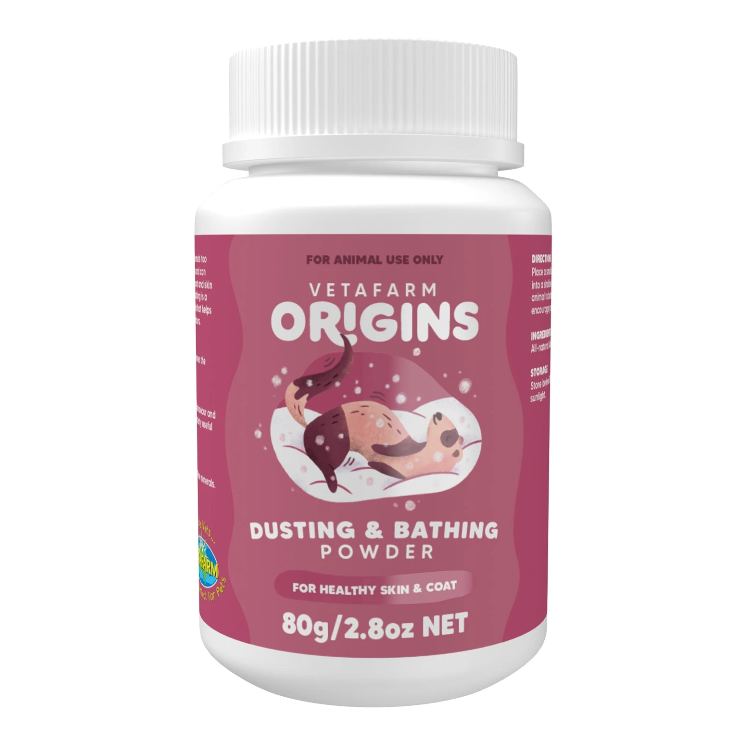 Vetafarm Origins Dusting & Bathing Powder 80g 1 Vetafarm Origins Dusting & Bathing Powder 80g
