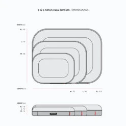 EzyDog 2 In 1 Ortho Calm Elite Dog Bed -Vetn Pet Direct Store ortho calm bed 5