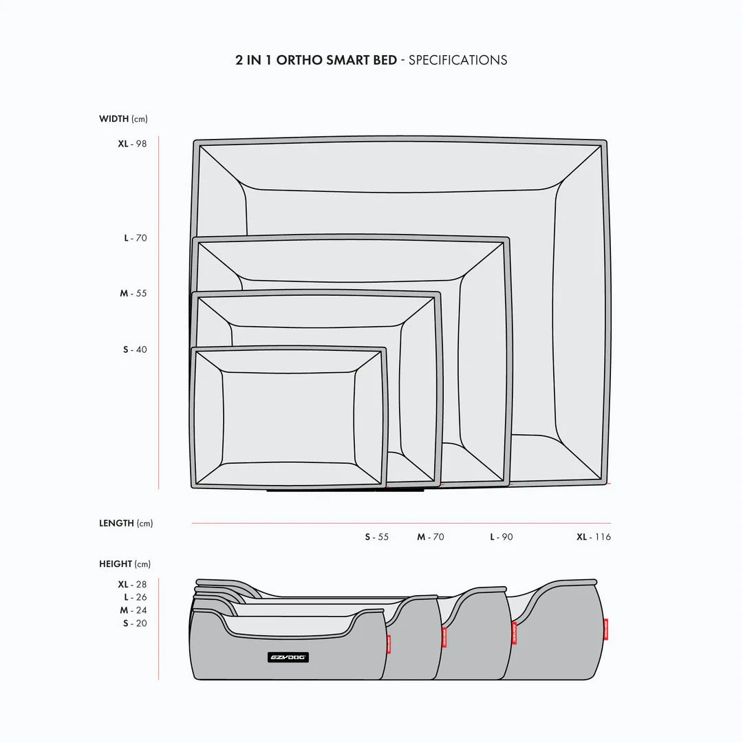 EzyDog 2 In 1 Ortho Smart Dog Bed 9 EzyDog 2 In 1 Ortho Smart Dog Bed - Image 9