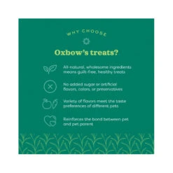 Oxbow Simple Rewards Baked Treats With Apple & Banana 85g 9 Oxbow Simple Rewards Baked Treats With Apple & Banana 85g -Vetn Pet Direct Store oxbow treats benefits