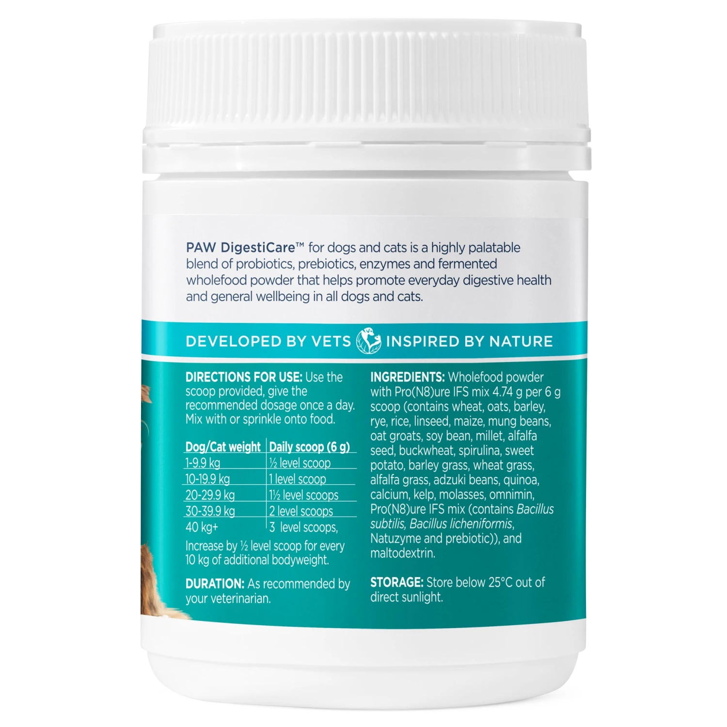 PAW DigestiCare Pre + Probiotic Support 143g 2 PAW DigestiCare Pre + Probiotic Support 143g - Image 2