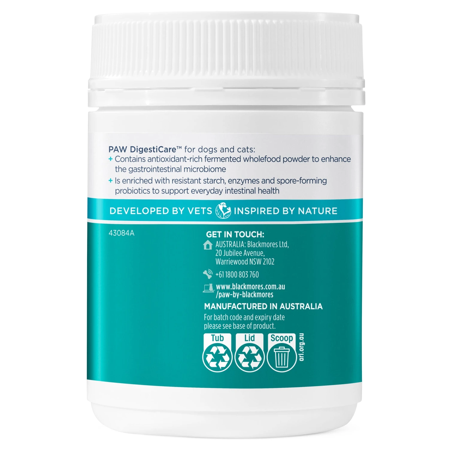 PAW DigestiCare Pre + Probiotic Support 143g 3 PAW DigestiCare Pre + Probiotic Support 143g - Image 3