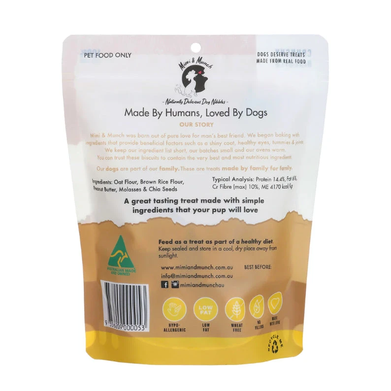 Mimi & Munch Wheat Free Peanut Butter Dippers 180g 2 Mimi & Munch Wheat Free Peanut Butter Dippers 180g - Image 2