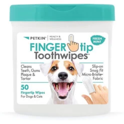 Petkin Fingertip Tooth Wipes - 50 Pack